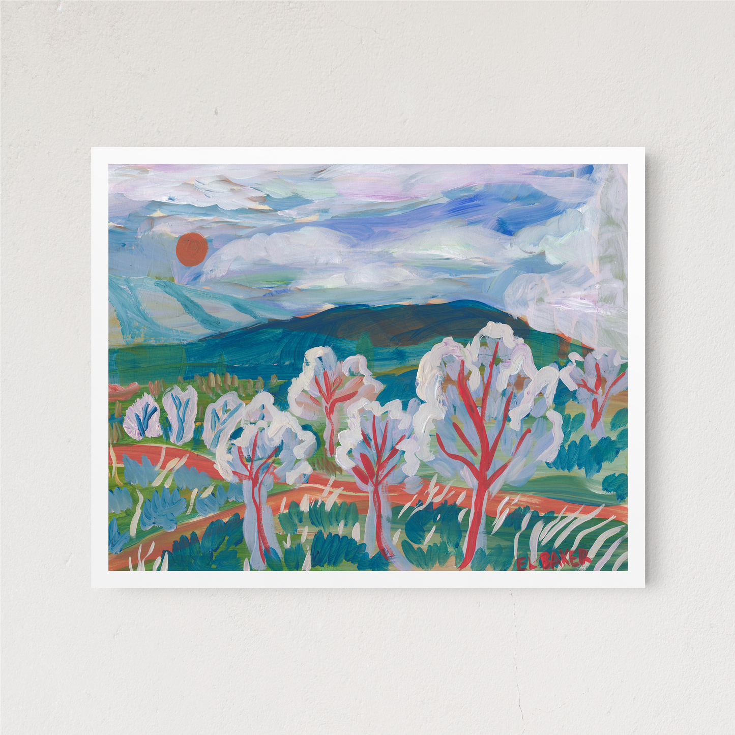 Abstract Blue Mountain