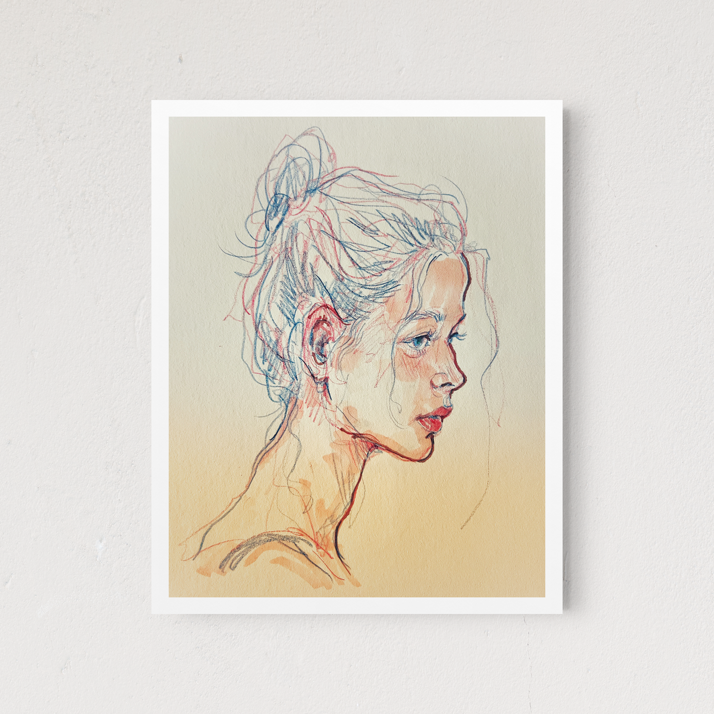 Girl In A Messy Bun