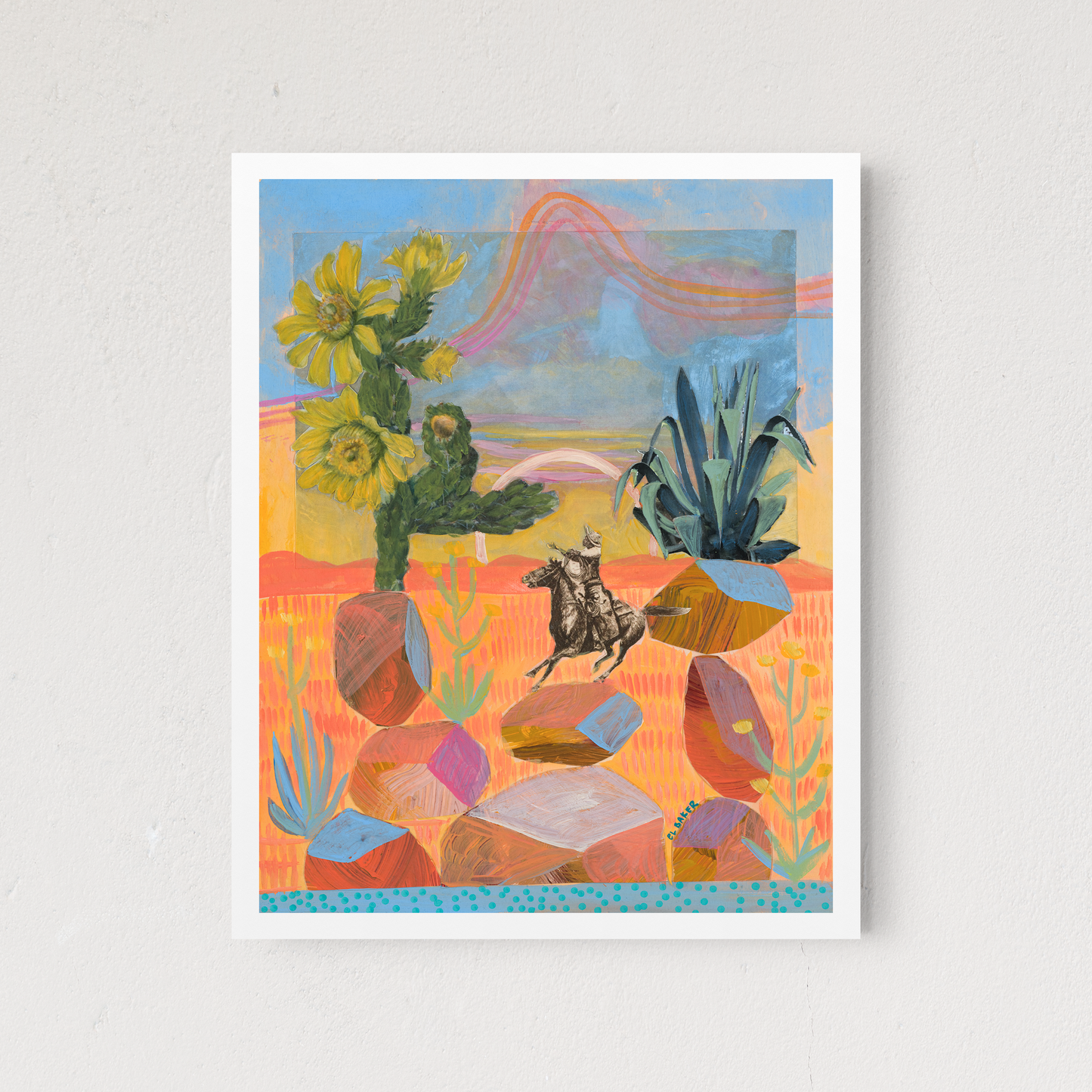 Pink Desert Rocks