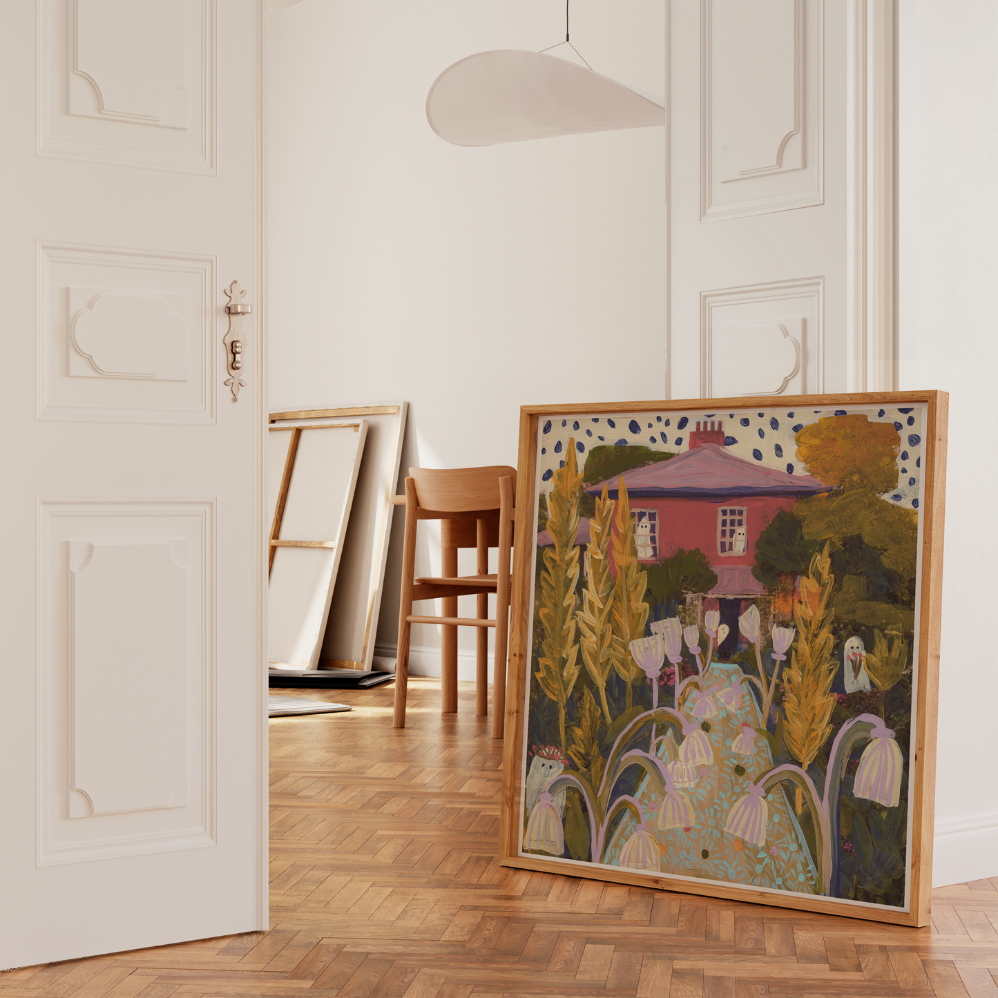 Vintage Ghost Flower Garden