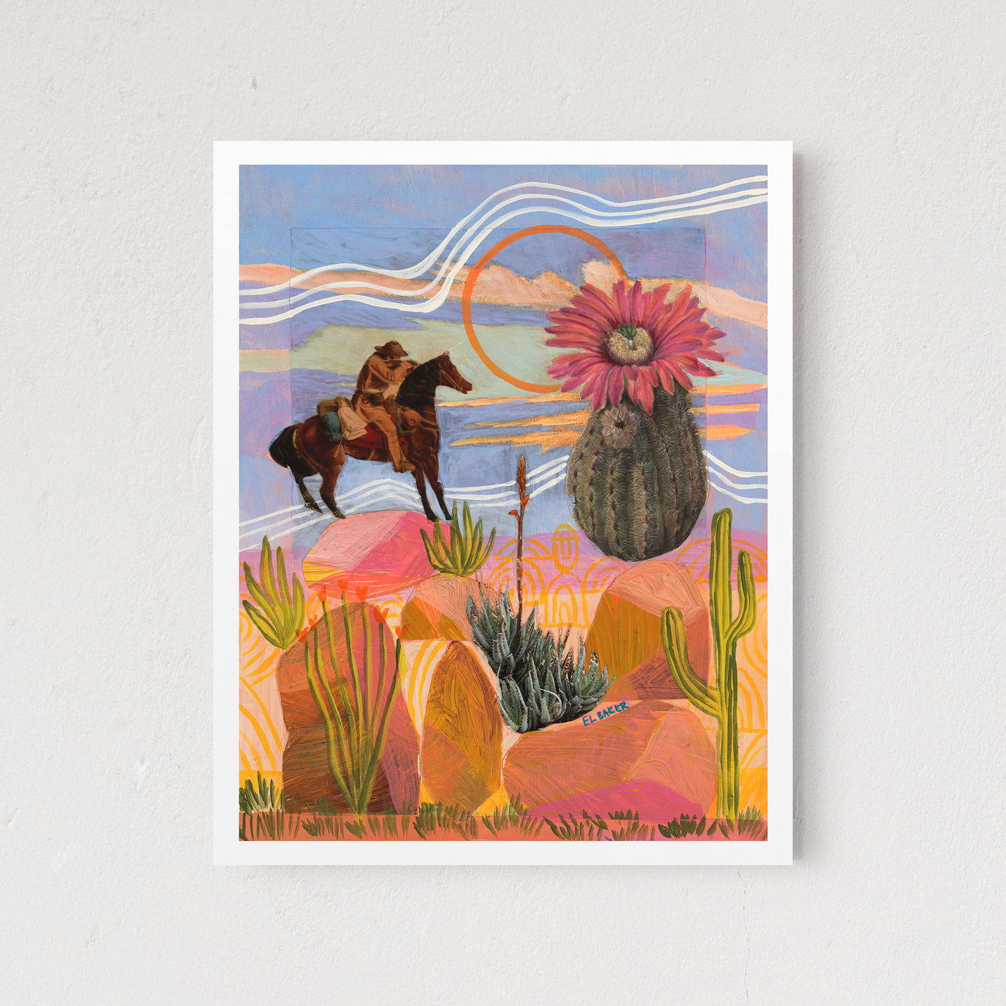 Wild West Mixed Media Collage