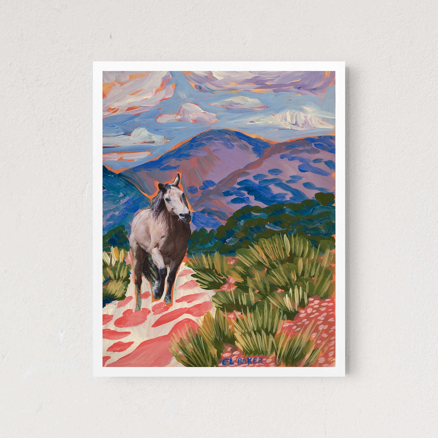 Colorful Southwestern Desert Horse