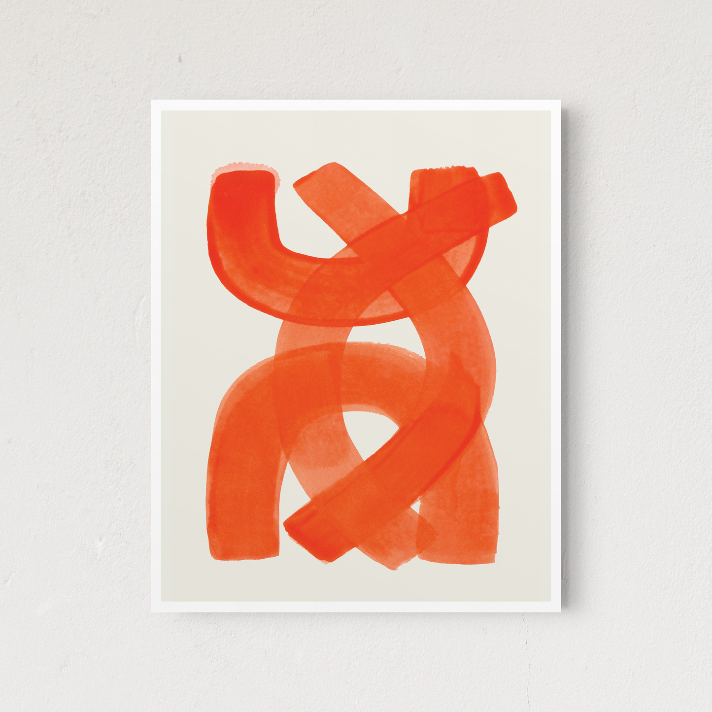 Orange Brush Strokes