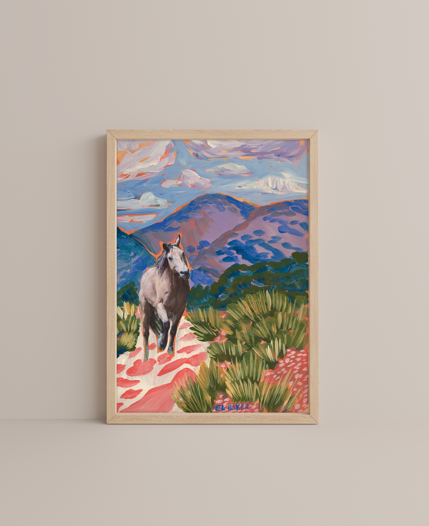 Colorful Southwestern Desert Horse