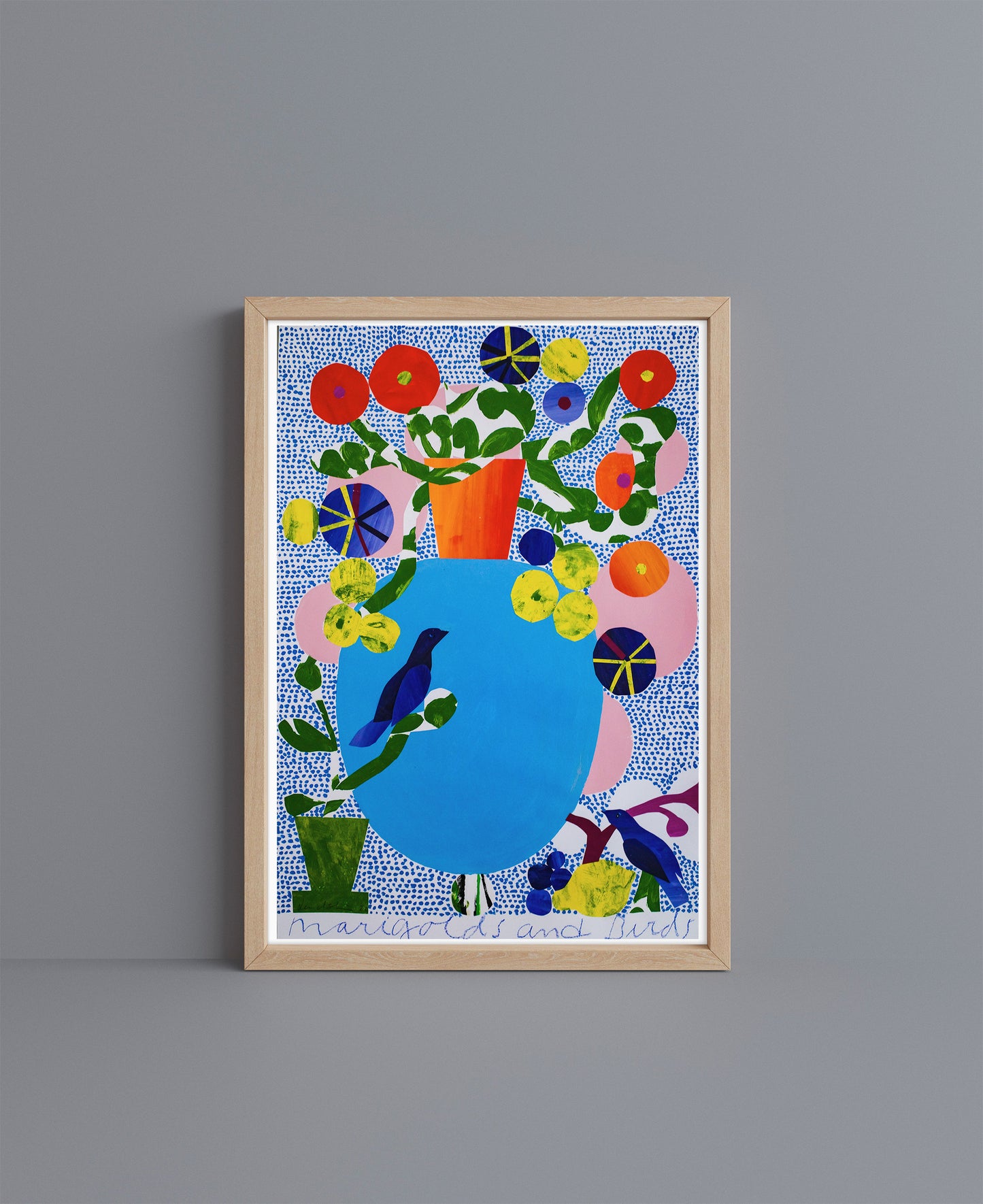 Marigolds and Birds