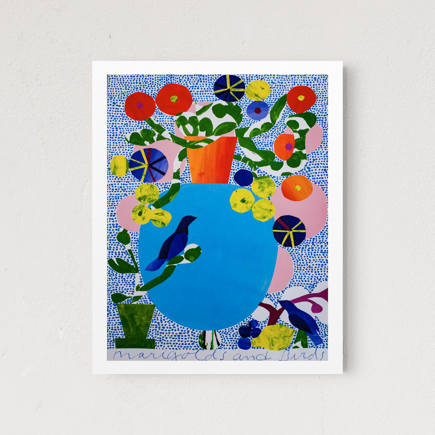 Marigolds and Birds