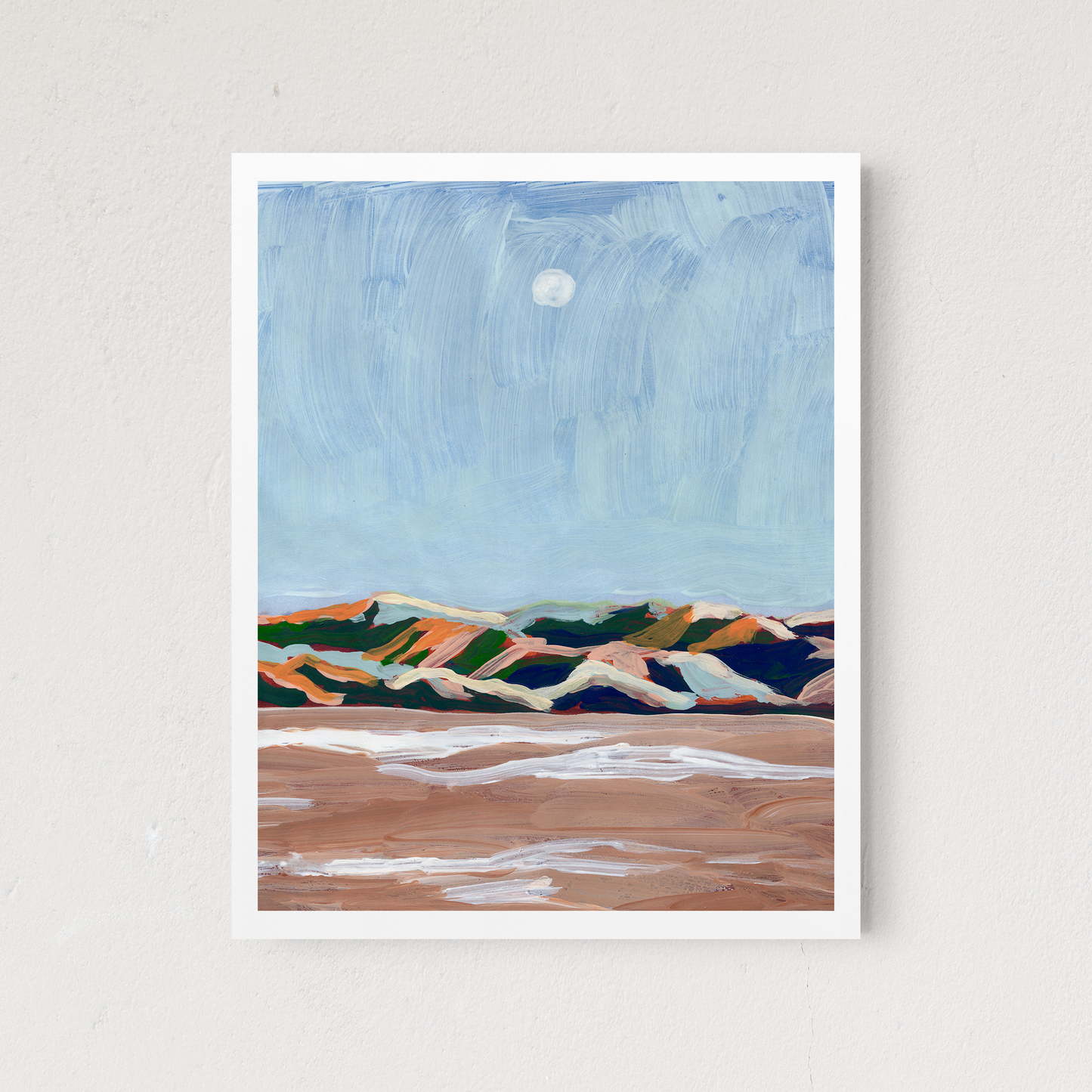 Neutral Abstract Mountain Landscape