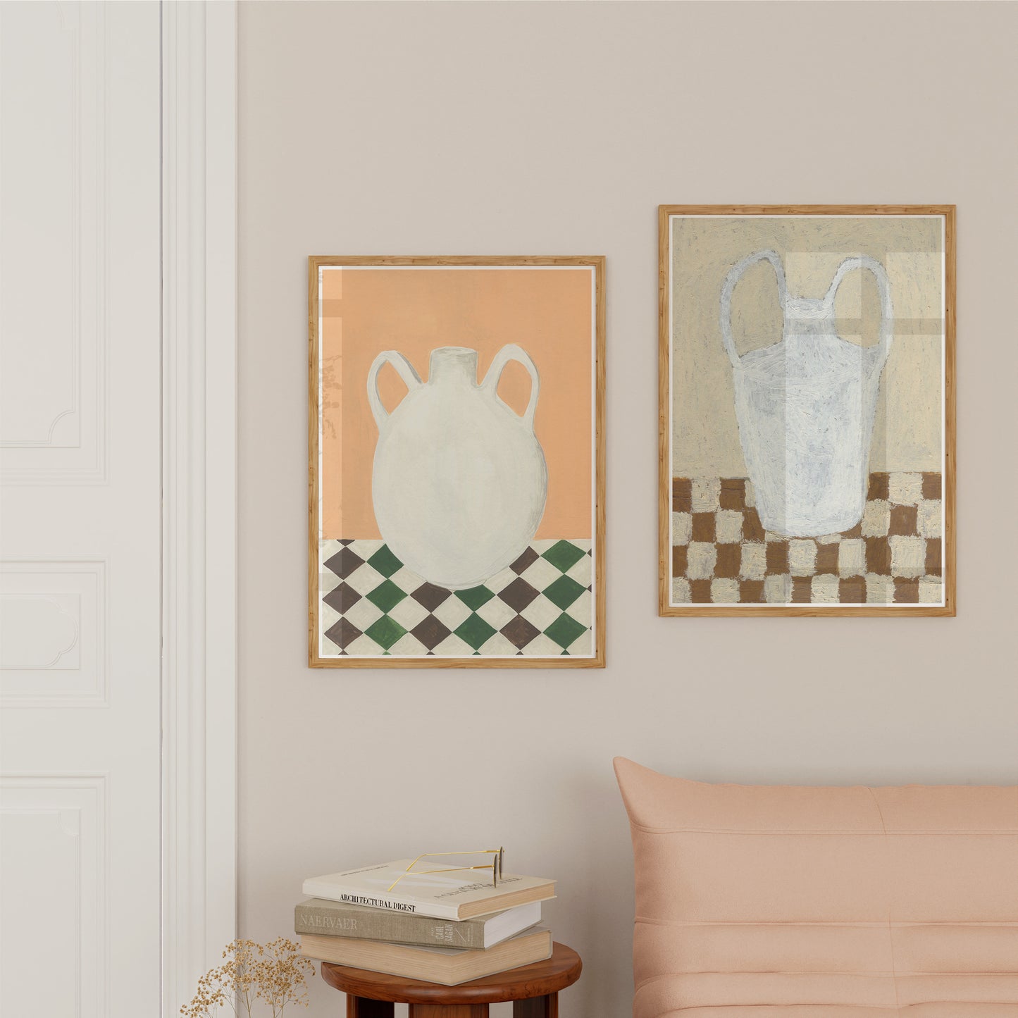 Checkers and Vase
