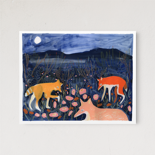 Desert Night Foxes