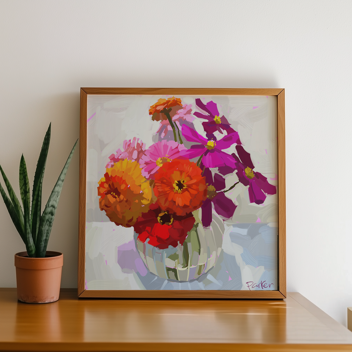 Domestic Zinnias