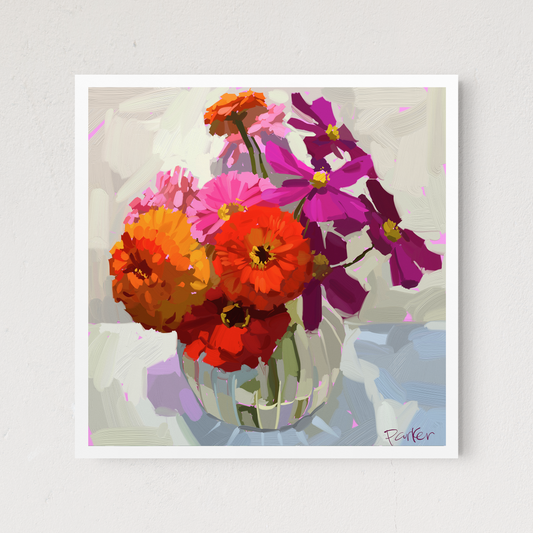 Domestic Zinnias